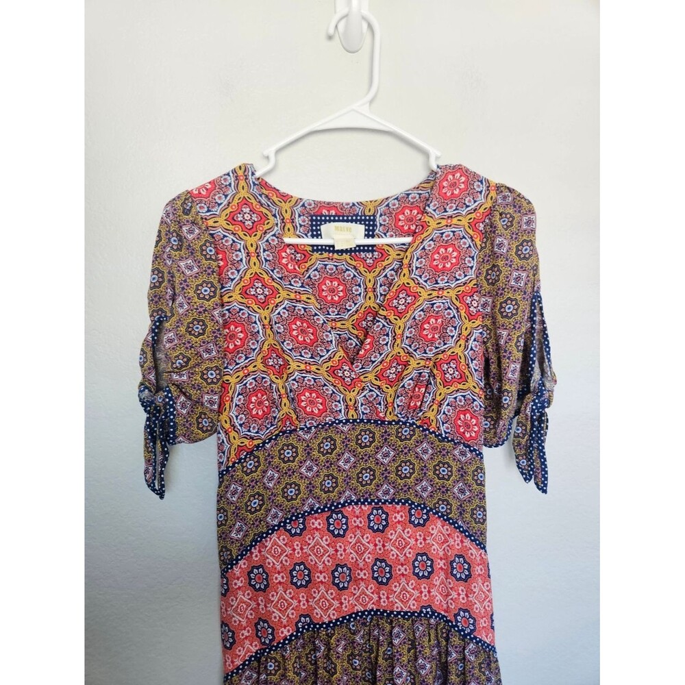 Maeve Anthropologie | Eder Tiered Maxi Dress Multi Floral Colorful Boho Women 0 View 5